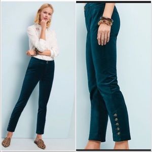 NWT Anthro Essentials Velvet Trousers Size 14